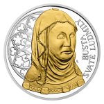 Sada dvou stříbrných mincí Svatovítský poklad - Relikvie sv. Ludmily selekt. pokov Au proof - obrázek 1