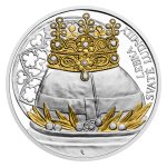 Sada dvou stříbrných mincí Svatovítský poklad - Relikvie sv. Ludmily selekt. pokov Au proof - obrázek 2