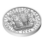 Stříbrná medaile Novoražba karlovského pětidukátu proof - obrázek 3
