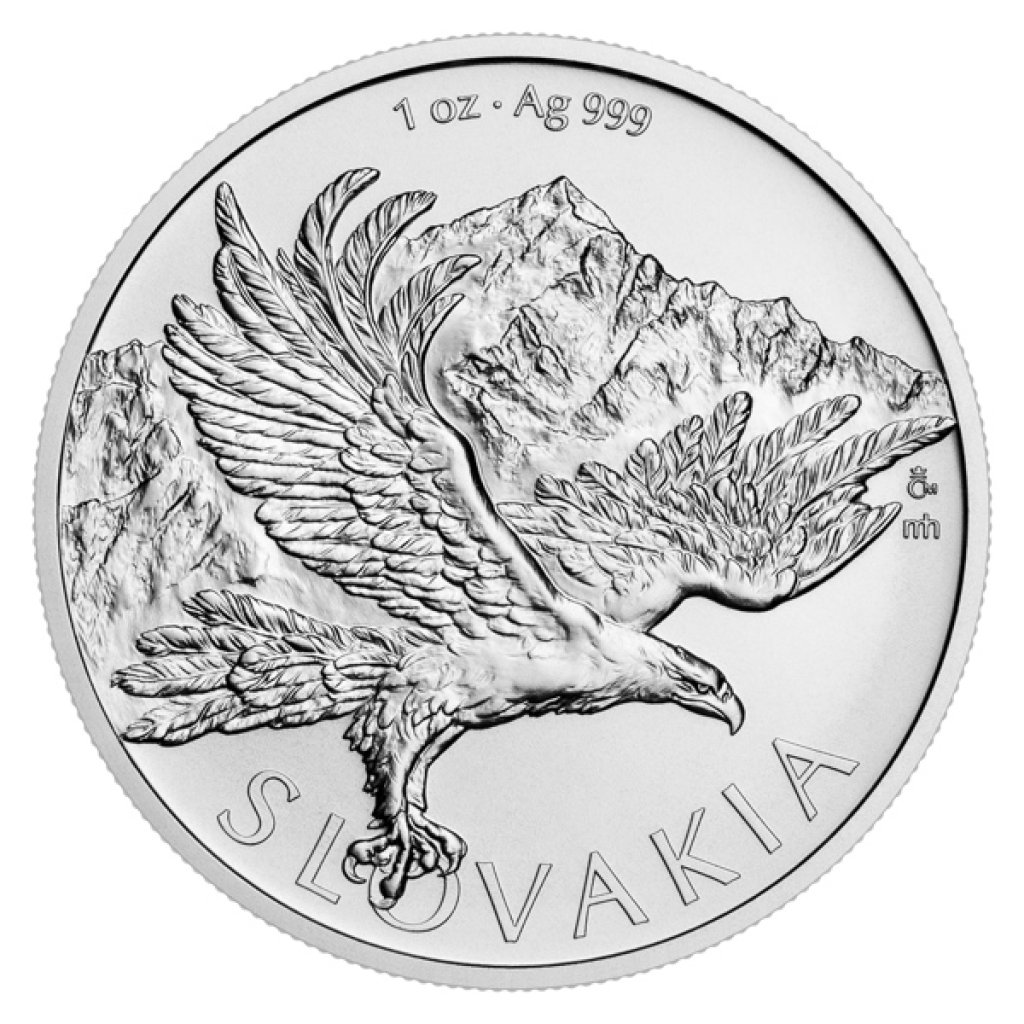 Stříbrná 1oz investiční mince Orel 2026 stand - obrázek 1