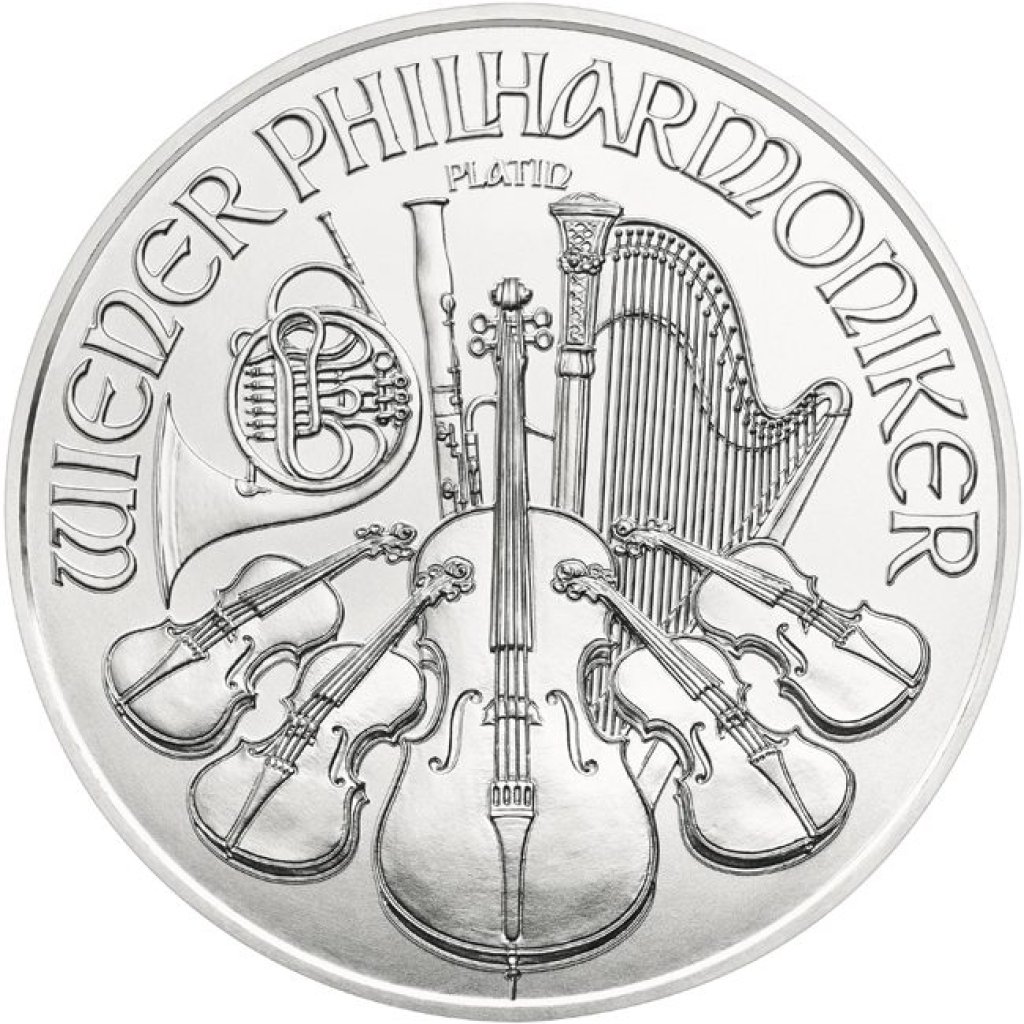 Platinová mince 1/25 Oz Philharmoniker - obrázek 1