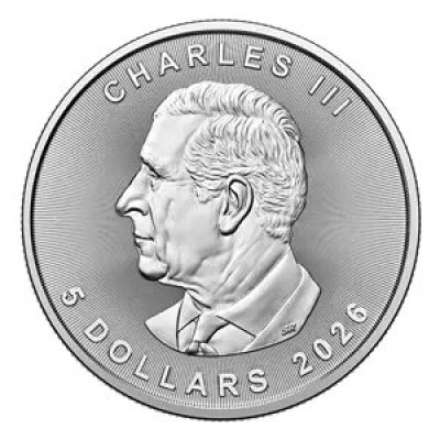 Stříbrná mince 1 Oz Maple Leaf 2025 – obrázek 2