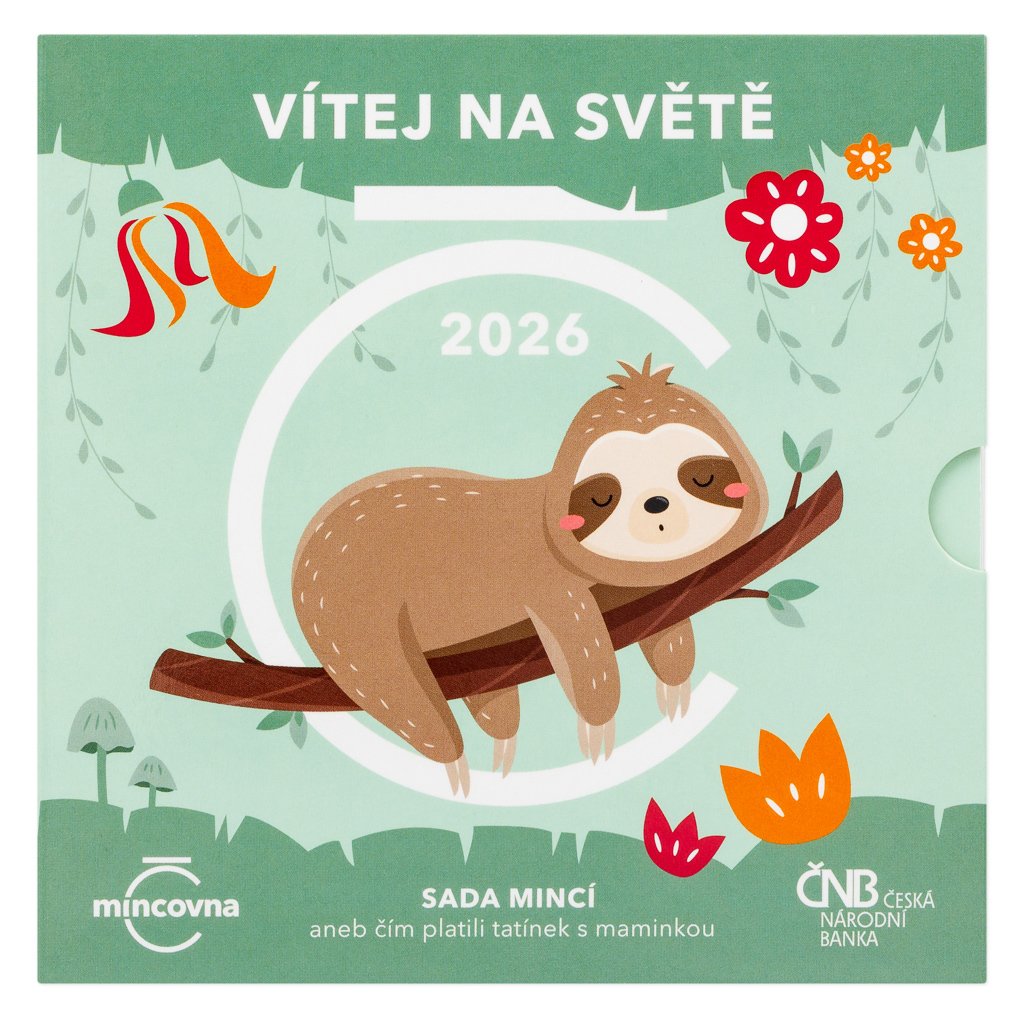Sada oběžných mincí 2026 Narození dítěte stand