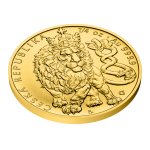 Zlatá 1/4oz investiční mince Český lev 2026 stand - obrázek 3
