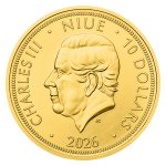 Zlatá 1/4oz investiční mince Český lev 2026 stand - obrázek 2