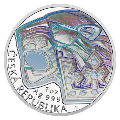 Stříbrná 1oz investiční mince Český lev 2026 s hologramem proof