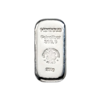 Stříbrný investiční slitek Heraeus 250 g - obrázek 1