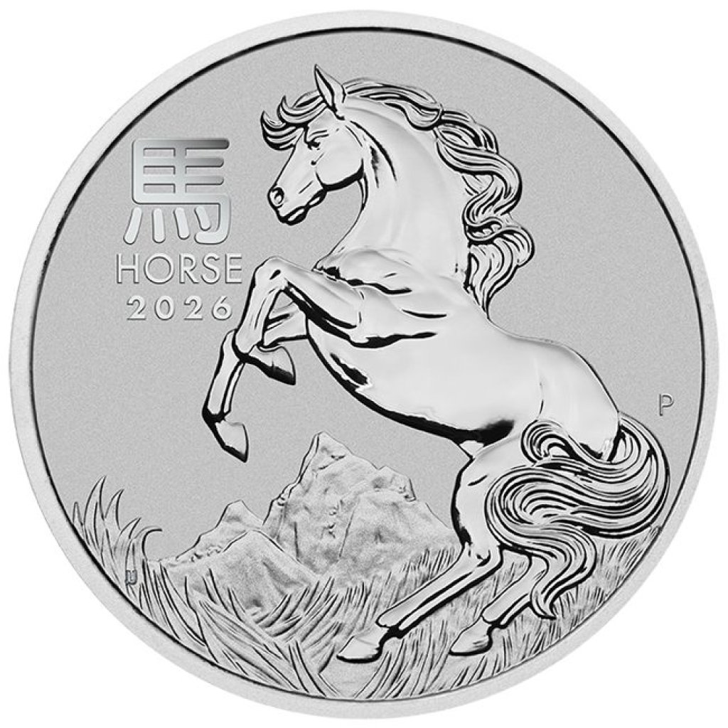 Platinová mince 1 Oz Lunární série III Kůň 2026 - obrázek 1