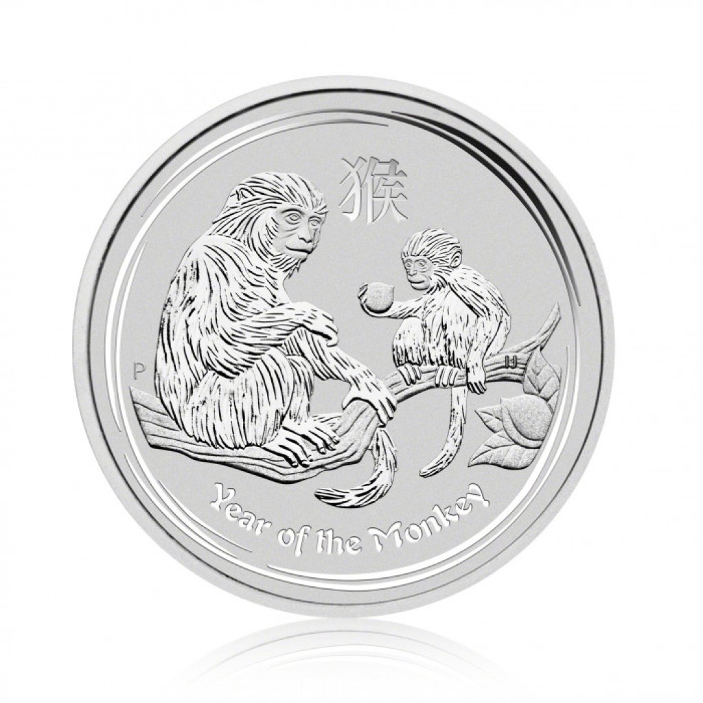 Stříbrná mince 10 Oz Lunární Série II. Opice 2016 - obrázek 1