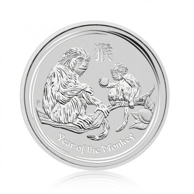Stříbrná mince 10 Oz Lunární Série II. Opice 2016 - obrázek 1