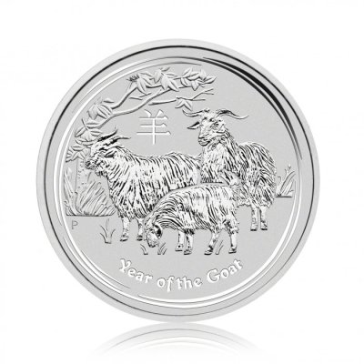 Stříbrná mince 10 Oz Lunární Série II. Koza 2015 - obrázek 1