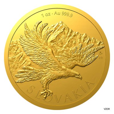 Zlatá 1oz investiční mince Orel 2026 stand - obrázek 1