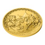 Zlatý pětidukát ČR 2026 - Karel IV. rytíř stand - obrázek 3