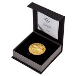 Zlatá 75g investiční mince Český lev 2025 vysoký reliéf stand číslováno – obrázek 5