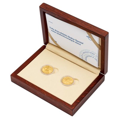 Sada dvou dukátů Otakar Španiel - autor československých mincí stand - obrázek 1