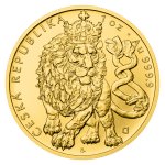 Sada dvou zlatých 1oz investičních mincí Český lev a Orel 2026 stand - obrázek 2