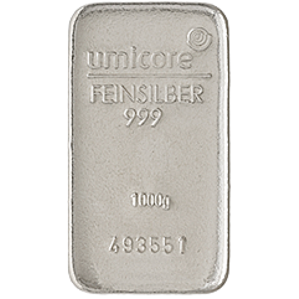 Stříbrný slitek 1000 g Umicore