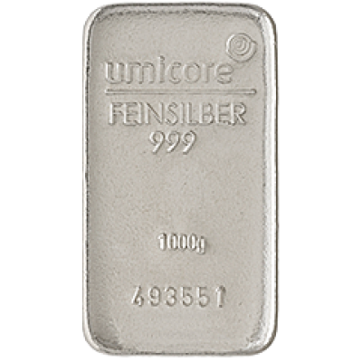 Stříbrný slitek 1000 g Umicore