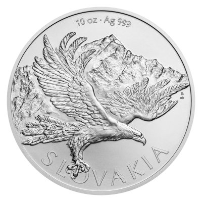 Stříbrná 10oz investiční mince Orel 2026 stand - obrázek 1