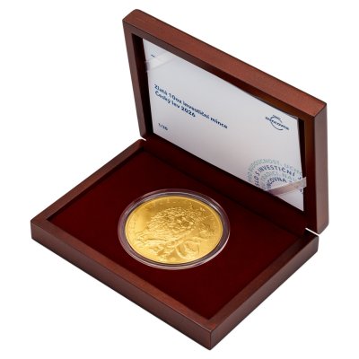 Zlatá 10oz investiční mince Český lev 2026 stand číslováno - obrázek 1
