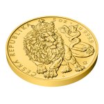 Zlatá 5oz investiční mince Český lev 2026 stand číslováno - obrázek 4
