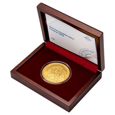 Zlatá 5oz investiční mince Český lev 2026 stand číslováno - obrázek 1