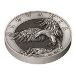 Stříbrná kilogramová investiční mince Orel 2024 vysoký reliéf stand - obrázek 3