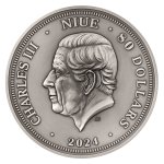 Stříbrná kilogramová investiční mince Orel 2024 vysoký reliéf stand - obrázek 2