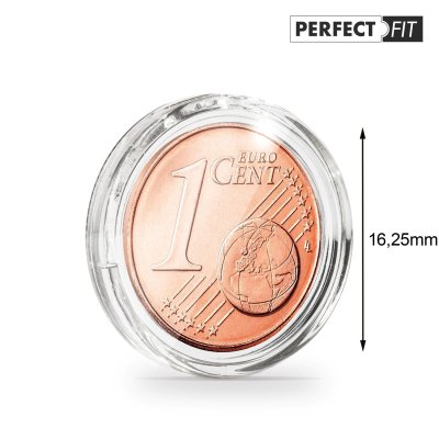 Kapsle na minci Ultra Perfect Fit pro 1 Euro-Cent - balení 10 kusů