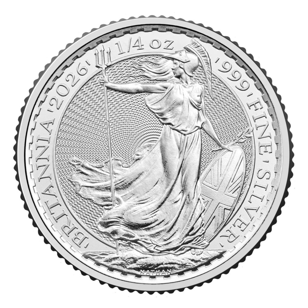 Stříbrná mince 1/4 Oz Britannia - obrázek 1