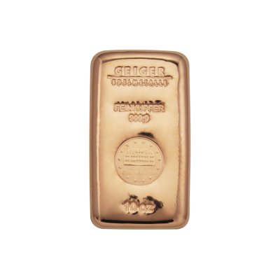 Měděný investiční slitek 311,04 g (10 Oz) – přední strana