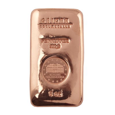 Měděný slitek 155,52 g (5 Oz) - obrázek 1