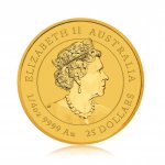 Zlatá investiční mince Australská Lunární Série III. 2022 Tygr 7,78 g (1/4 Oz)
