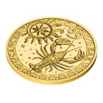 Zlatý dukát Znamení zvěrokruhu Rak proof - obrázek 3