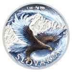 Stříbrná 1oz investiční mince Orel 2026 kolor proof - obrázek 2