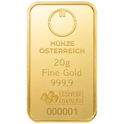 Zlatý investiční slitek Münze Österreich 20 g - obrázek 1