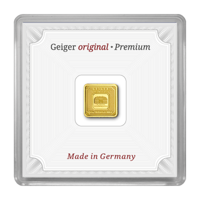 Zlatý slitek 0,5 g Geiger original - obrázek 1