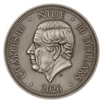 Stříbrná 1kg investiční mince Český lev 2026 vysoký reliéf, patina stand - obrázek 2