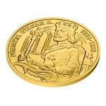 Sada zlatého dukátu Přemysl Otakar II. a stříbrné novoražby brakteátu stand - obrázek 4