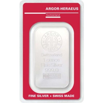 Stříbrný slitek 1 Oz Argor-Heraeus - obrázek 1