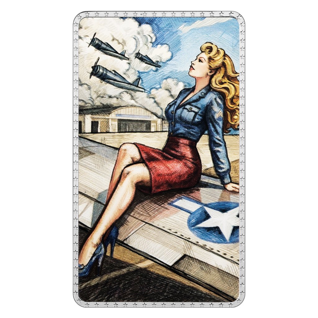 Stříbrná cihla Pin-up girls I stand - obrázek 1