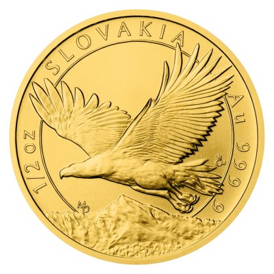 Zlatá 1/2oz investiční mince Orel 2023 stand - obrázek 1