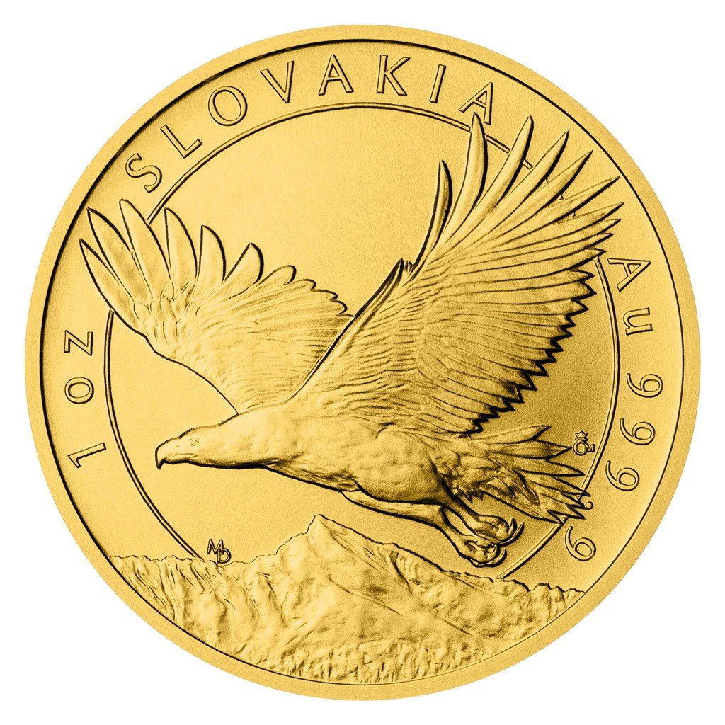 Zlatá uncová investiční mince Orel 2023 stand - obrázek 1