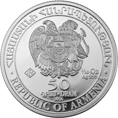 Stříbrná mince 1/10 Oz Archa Noemova - obrázek 1