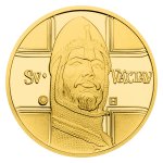 Zlatý 1-dukát sv. Václava se zlatým certifikátem - ak. mal. Vladimír Pavlica proof - obrázek 2
