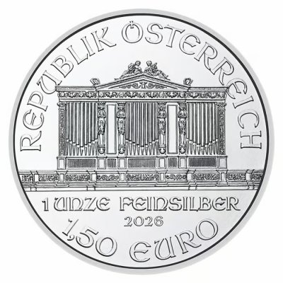 Stříbrná mince 1 Oz Philharmoniker 2026 - obrázek 1
