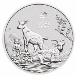 Stříbrná mince 1 Oz Lunární série III Koza 2027
