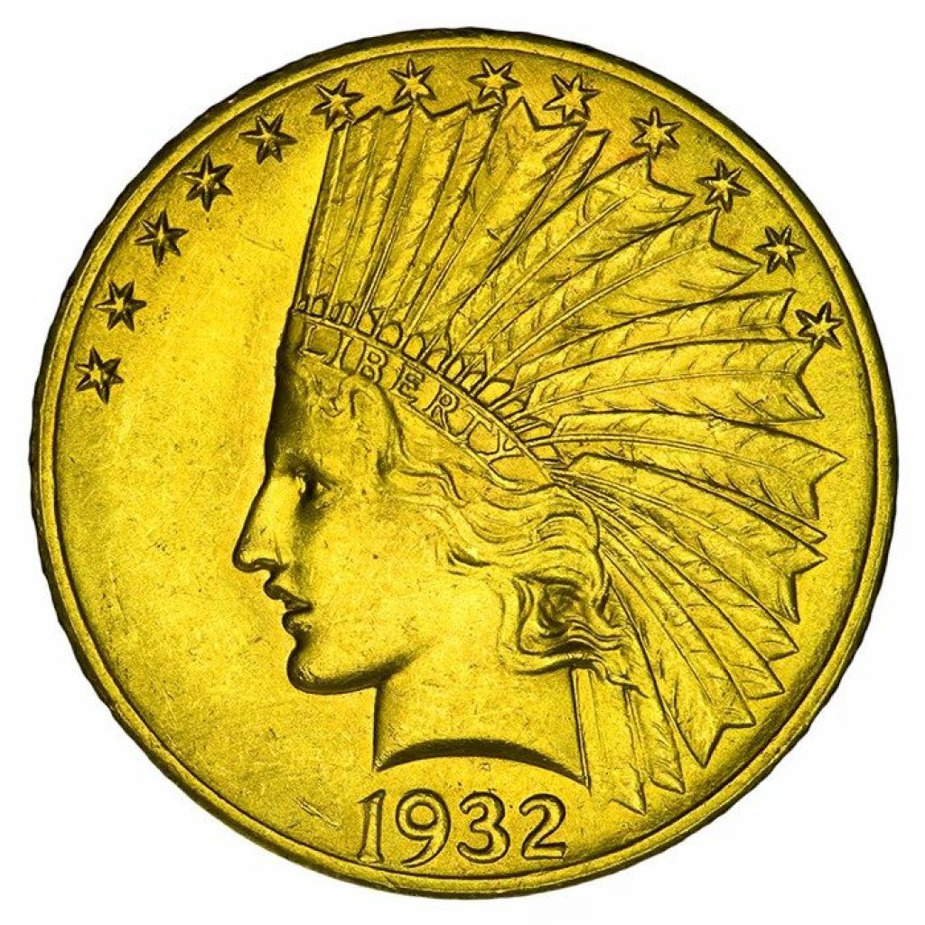 Zlatá mince 10 USD Eagle Indian – obrázek 1