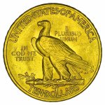 Zlatá mince 10 USD Eagle Indian – obrázek 2