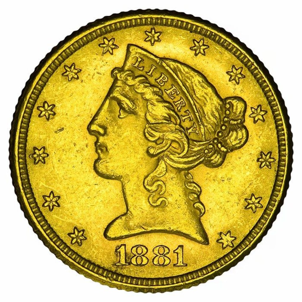 Zlatá mince 5 USD Eagle Liberty – obrázek 1